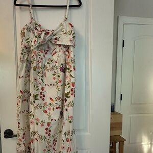 Maternity Old Navy White Floral Maxi Dress
